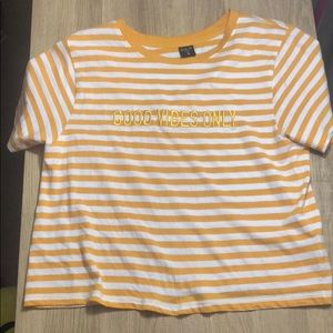 Yellow and white Stripped shirt